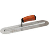 Marshalltown 4 In. x 16 In. High Carbon Steel  Fully Rounded Finishing Trowel with Curved DuraSoft Handle