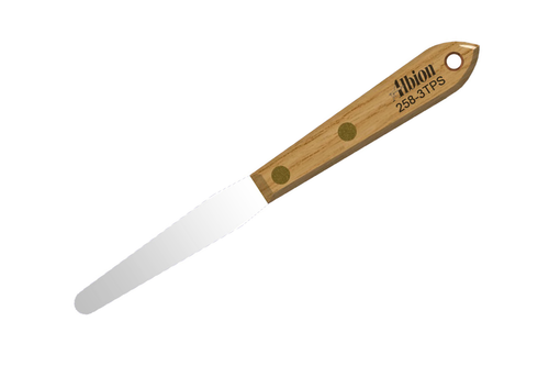 Albion 258-3TPS Classic Spatula: 3/8″ Wide Tapered x 3″ Long Blade