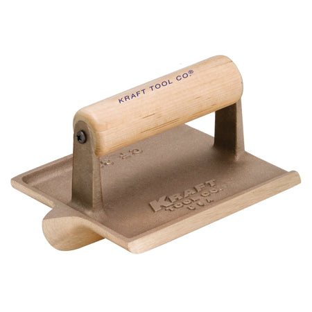 Kraft Tool Big Bit Bronze Groover with Wood Handle 6 x 4-1/2 3/8R, 3/4D, 7/8W