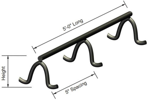 Slab Bolster Plain & Plastic Dipped (5 LF per piece)