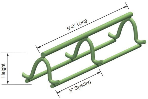 Slab Bolster Upper Epoxy Coated (5 LF per pc)
