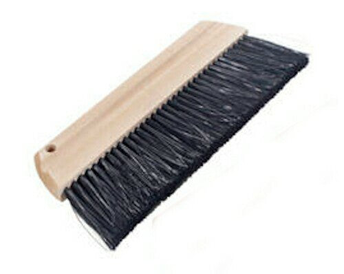 12 Black Horsehair Hand-Held Concrete Finish Brush